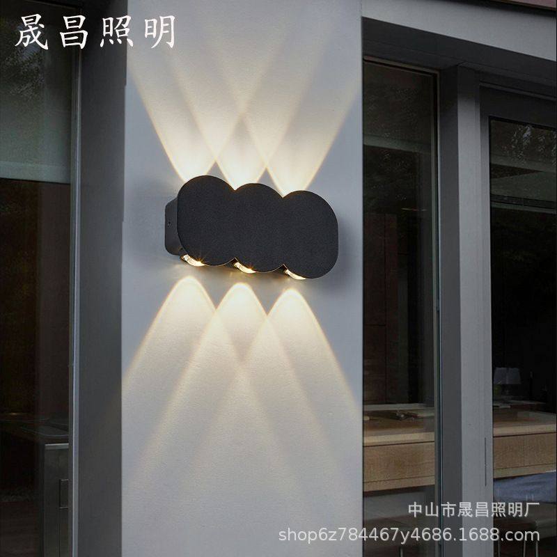 led壁灯别墅庭院过道阳台洗墙灯花园室外院子楼梯灯可调光超亮
