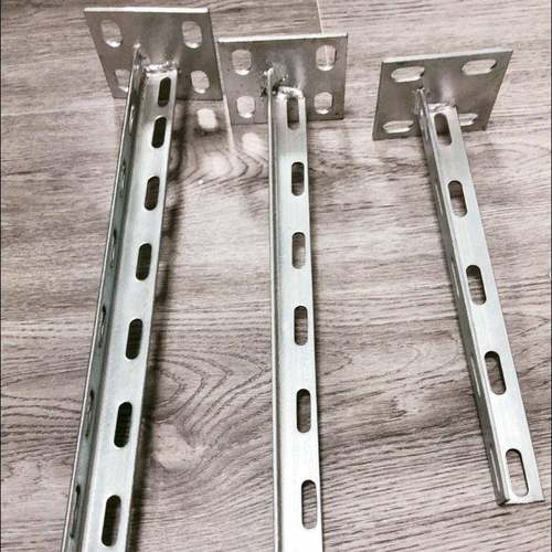 定制桥架托臂热浸镀锌冲孔角钢立柱支架线槽配件托架固定墙面支撑