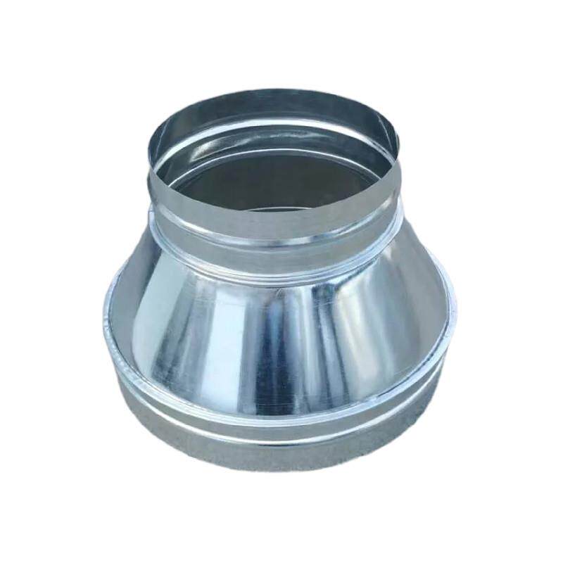 变径大小头异径接头镀锌白铁皮油烟机排烟管圆风管大小接头喇叭口