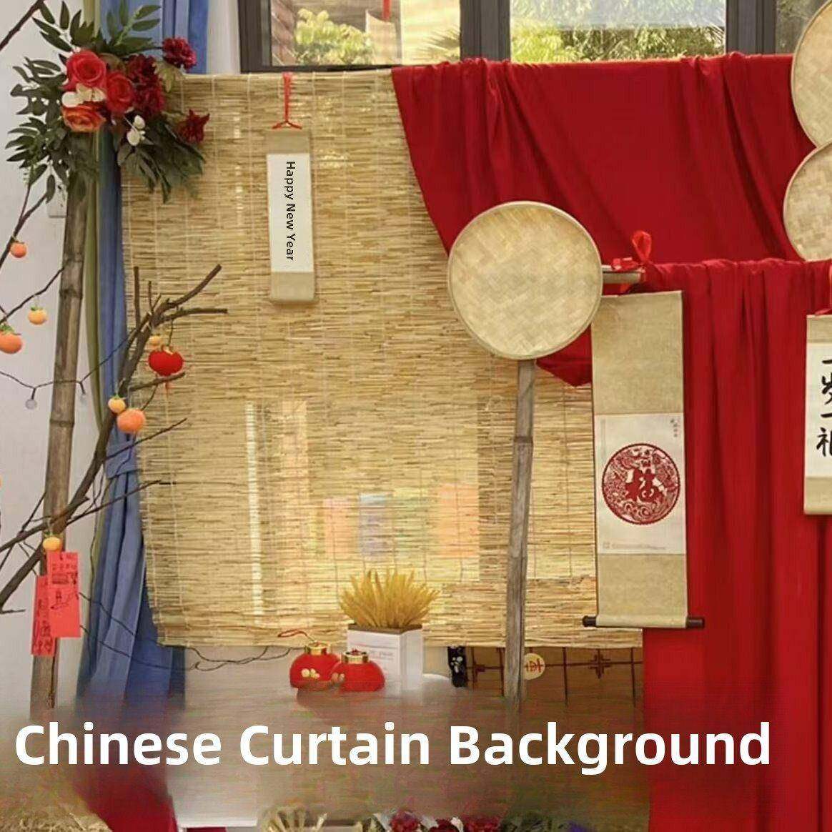 幼儿园环境创作背景幕厅布置竹帘新年装饰中式挂件草席覆古粽帘,居家布艺,卷帘,淘宝优惠券,粉丝福利购,淘宝优惠卷