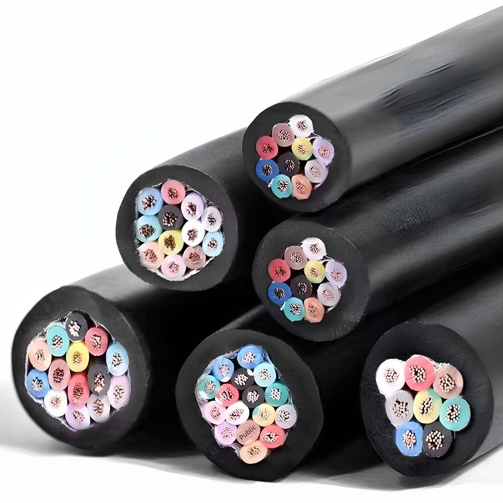 国标多芯RVV信号线2 3 4 5 6 7 8 10 12芯控制线0.3 0.5 0.75平方