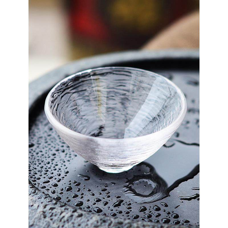 ins日式玻璃锤纹茗品杯功夫茶杯茶具茶清酒杯黄酒咖啡白酒斗笠杯,餐饮具,玻璃杯,淘宝优惠券,粉丝福利购,淘宝优惠卷