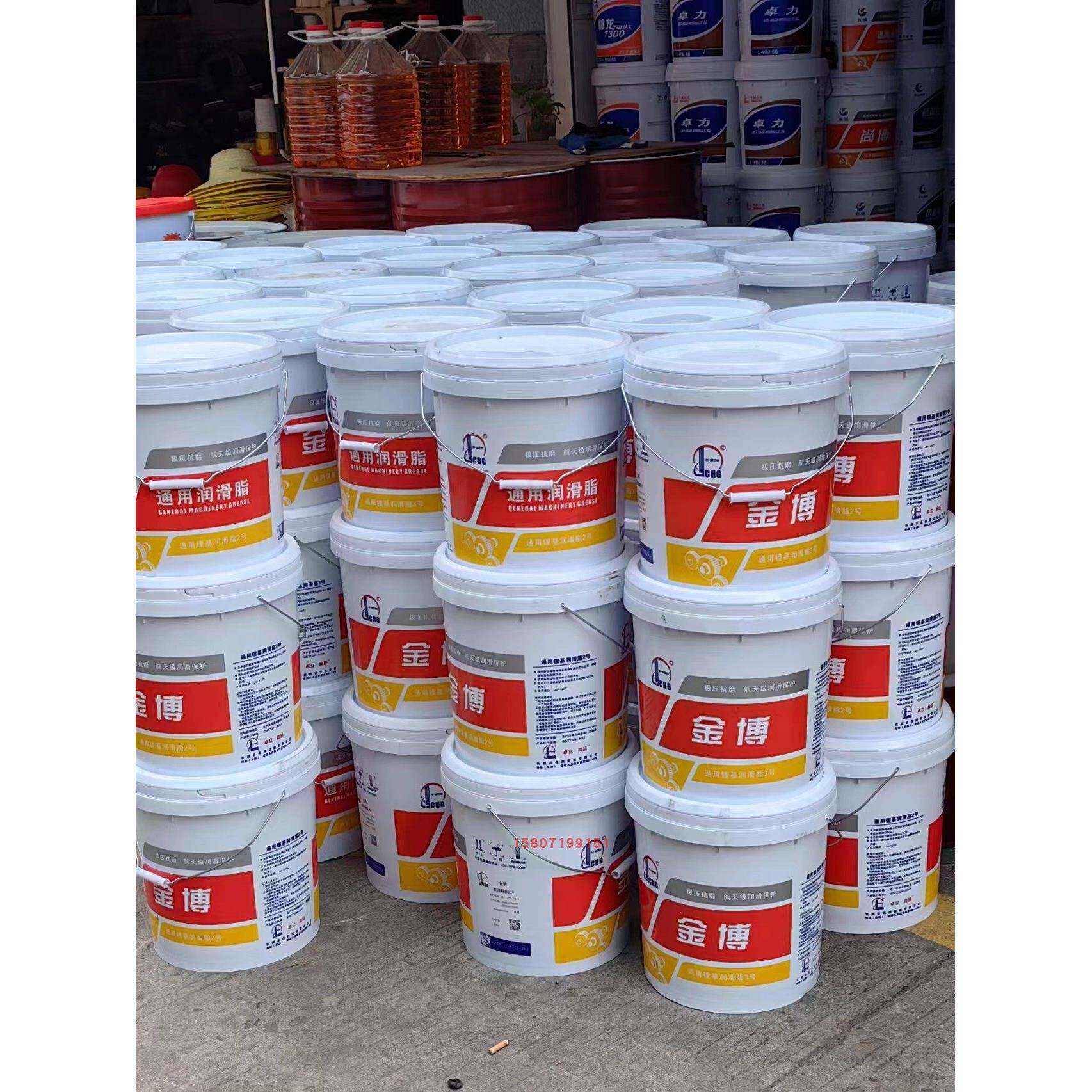 黄油3#锂基脂0#润滑油脂3#工程机械专用脂15kg挖机高温轴承