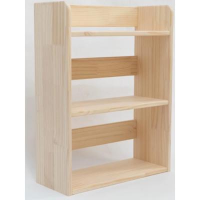 定制定做纯实木桌面书架儿童桌上置物架松木小型落地书柜简易花架