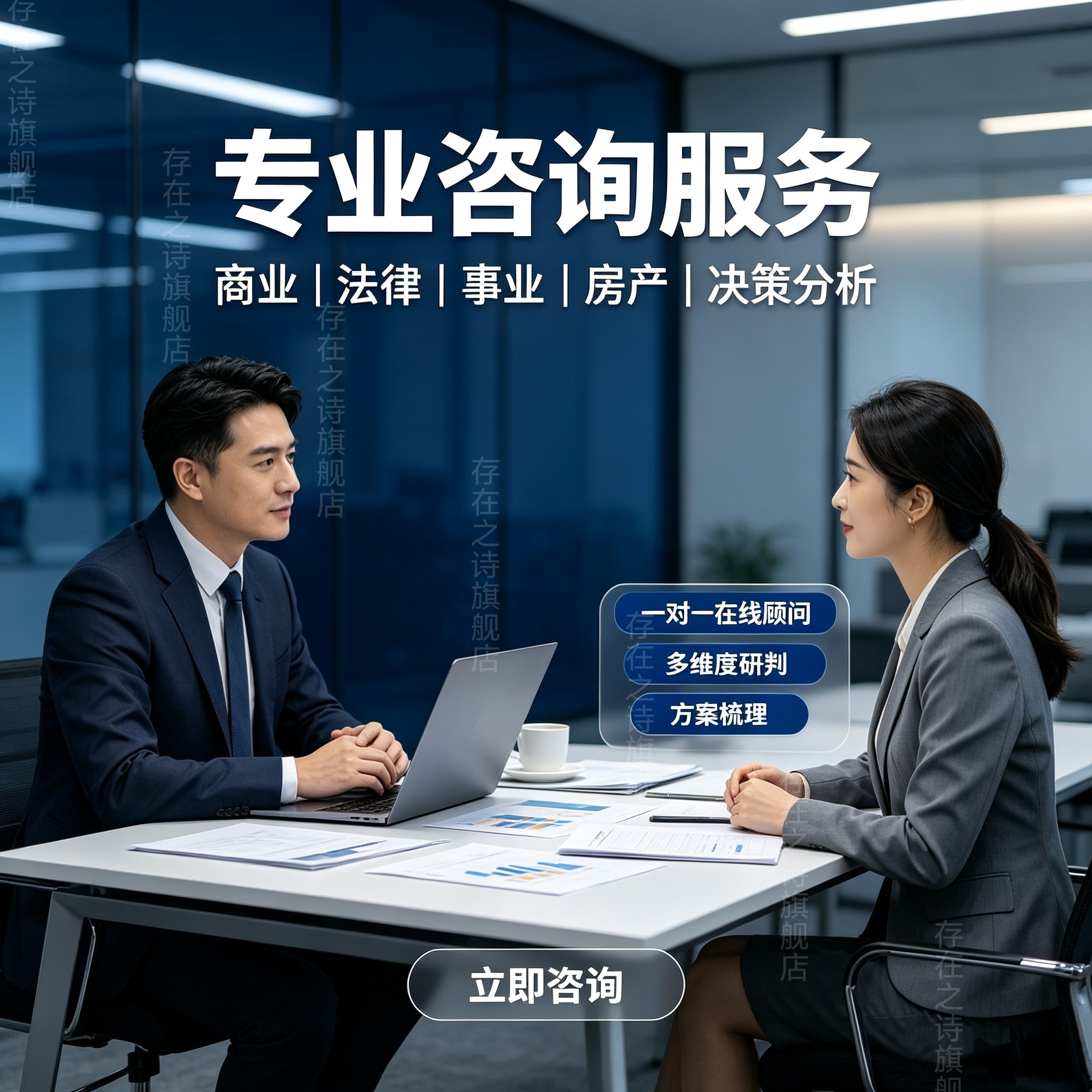 商业企业咨询法律咨询事业顾问评估买房卖房咨询职场项目分析决策