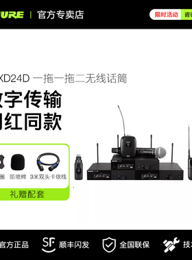 Shure/舒尔 SLXD24D/BETA58A SM58一拖二专业数字无线话筒麦克风