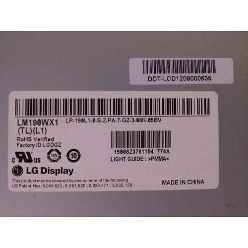 LM195WX1 WD1 LM190WX2 WX1 M190CGE-L20 M195FGE-L20 M195RTN01