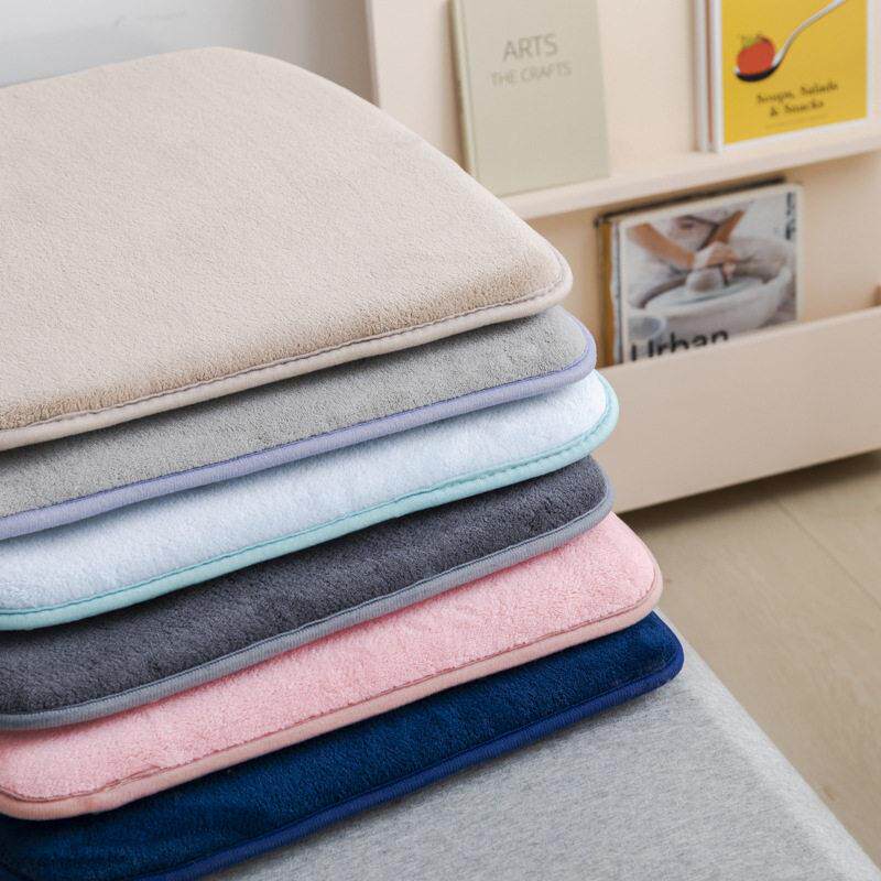 秋冬保暖珊瑚绒防滑餐椅垫坐垫 办公室薄电脑椅子垫防滑屁股垫