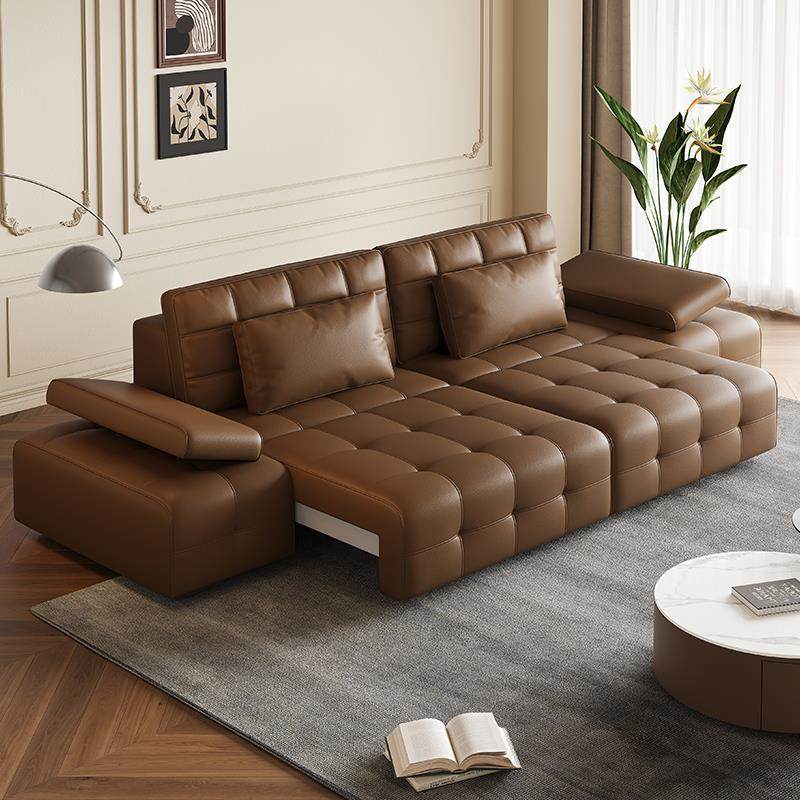 DDC意式极简电动多功能真皮沙发劳伦斯大小户型客厅可伸缩沙发床,住宅家具,皮艺沙发,淘宝优惠券,粉丝福利购,淘宝优惠卷