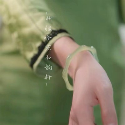 【竹节】石韵轩天然玛瑙玉髓手镯梅子青晴绿节节高升美人条