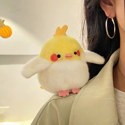 磁吸站肩小鸟玩偶真鹦鹉可