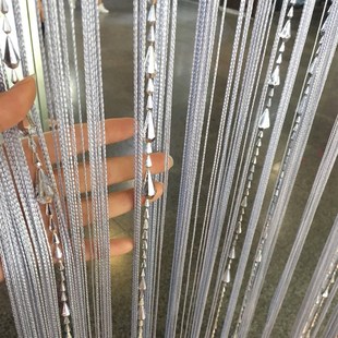 饰门帘隔断珠帘家用免打孔卧室客厅过道卫生间轻奢帘子 珠子流苏装