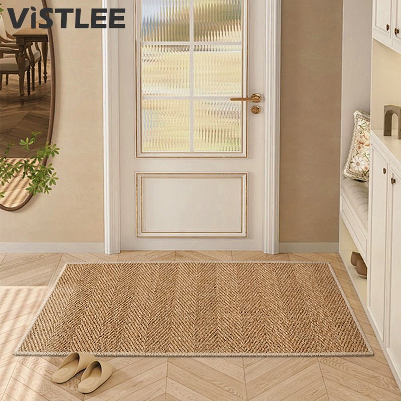 真剑麻入户玄关地垫进门大门口防滑防猫抓家用耐磨耐脏高级感门垫