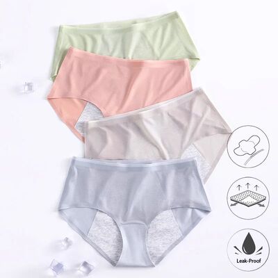 Menstrual Panties for Women Leak Proof Briefs Cotton Lingeri