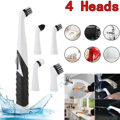 Electric Cleaning Brush Scrubber Crevices Pool Cleaner 4 Rep