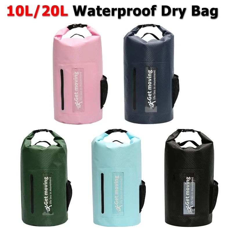 10L/20L Waterproof Dry Bag Pack Sack Swimming Storage Bag fo