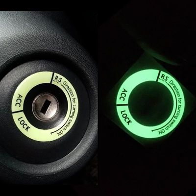 Night Luminous Car Ignition Key Ring Stickers Auto Motorcycl
