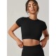 Seamless Sport Clothes Yoga Short Fitness Top Shirts Women