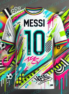 AI Street Graffiti Soccer Jersey for Kids and Adults, Specia