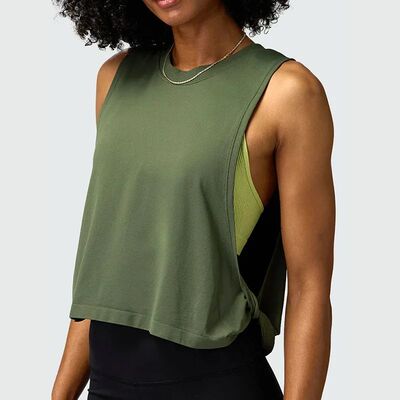 Women Sleeveless Yoga Tops Mesh Quick Dry Breathable Blouse