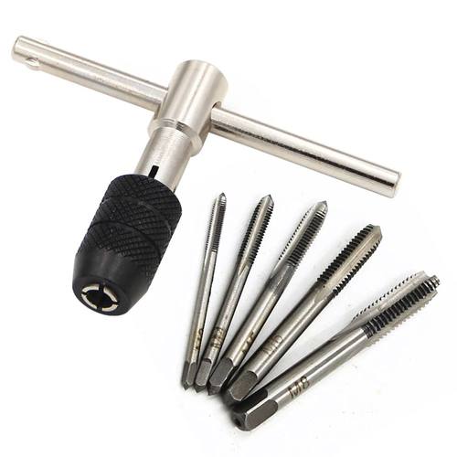 T-type 3mm to 6mm hand tap wrench thread tapping tool set ha