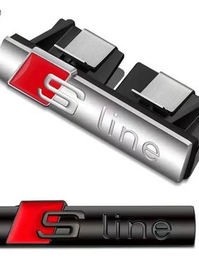 Car Goods Emblem Grill Front Hood Badge Grille For Audi Slin