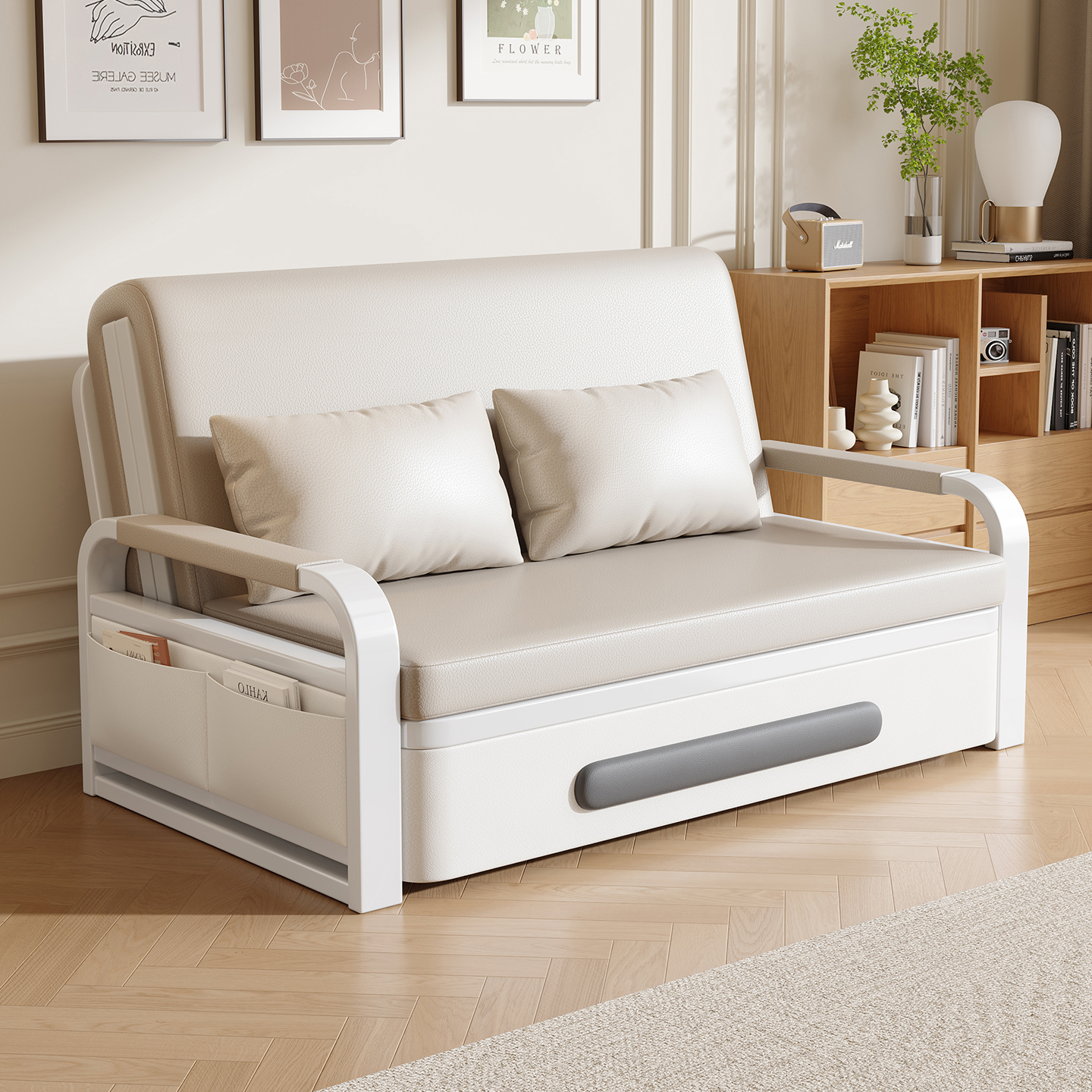 沙发床折叠两用2025新款小户型可折叠床多功能单人一体两用伸缩床