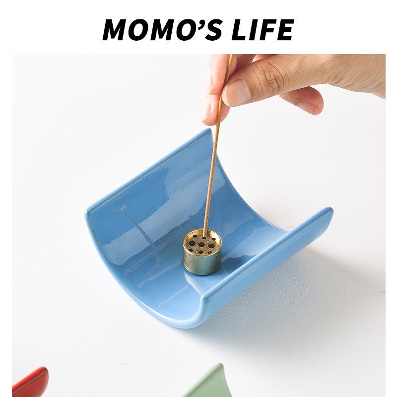 插香手工瓦片香插家用室内桌面线香托盘香薰底座陶瓷小众中式摆件,家居饰品,香托/香盘/香座/香插,淘宝优惠券,粉丝福利购,淘宝优惠卷