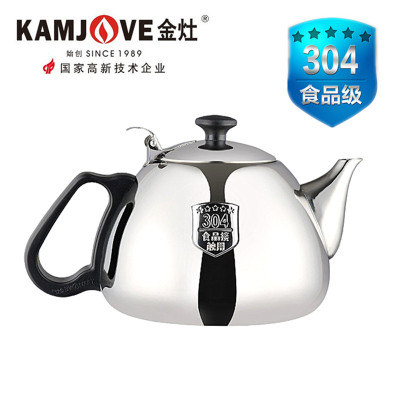 金灶电磁炉专用不锈钢304单壶平底煮水壶 茶炉烧水壶泡茶壶电陶炉