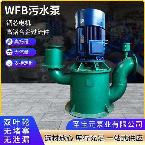 WFB污水泵卧式级自吸铸铁污水废水提升泵无密封自控WFB自吸泵