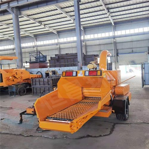 园林树枝条粉碎机，苹果树枝削片机智能进料粉碎设备恒昌厂家生产