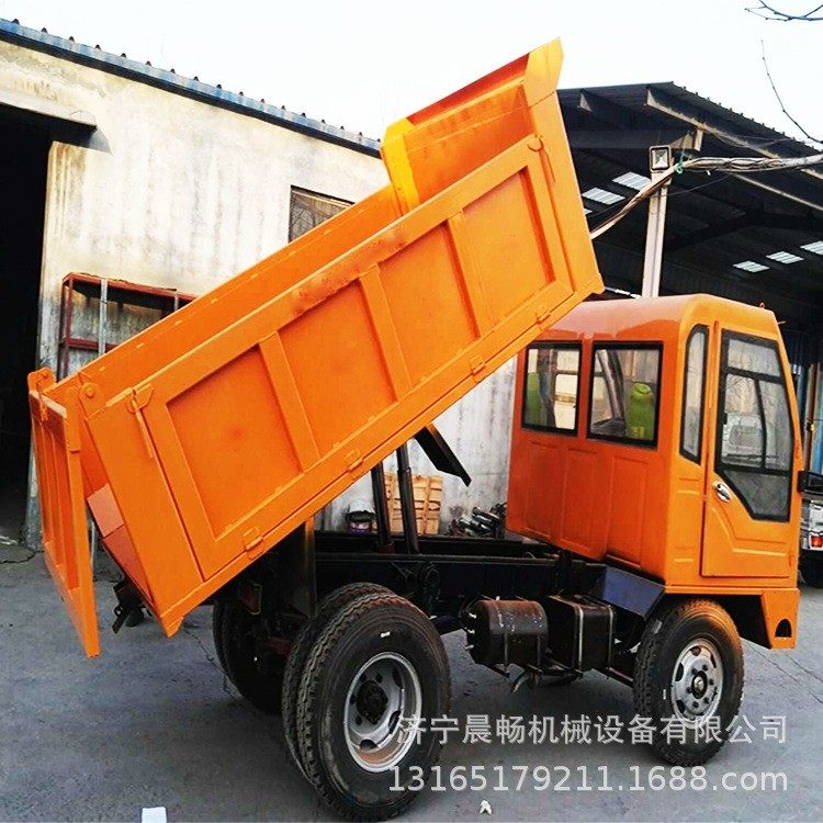 河道清淤两驱四驱工程车 井下隧道矿用渣土运输车 8吨自卸翻斗车