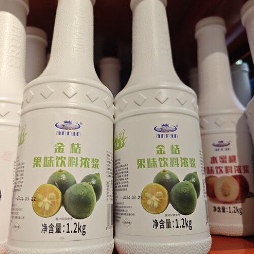 安然果酱果乐多安然金桔浓缩1.2kg整箱商用品奶茶店12瓶更优惠