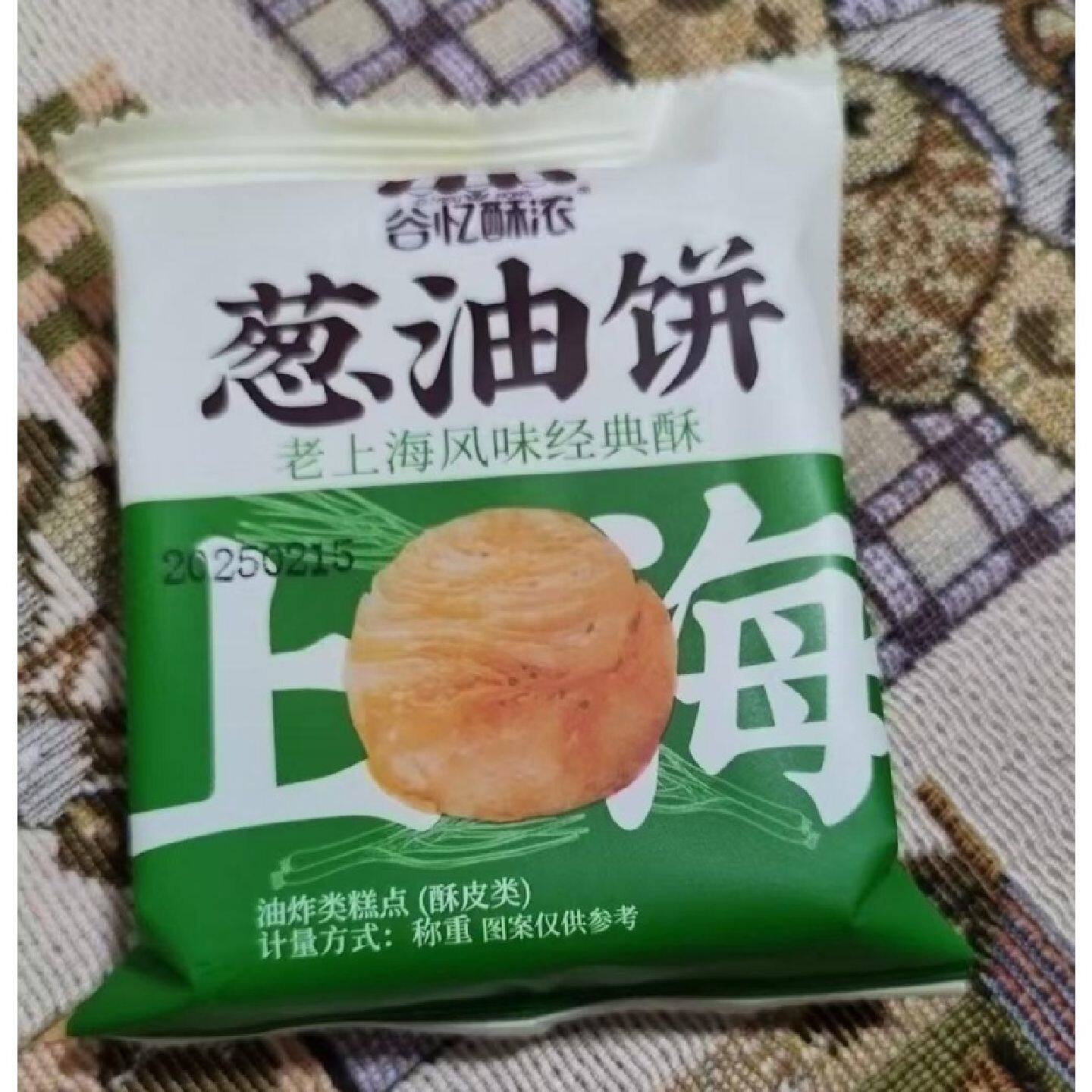 谷忆酥浓葱油饼老上海风味酥饼香脆葱香油饼甜咸味烧饼休闲食品