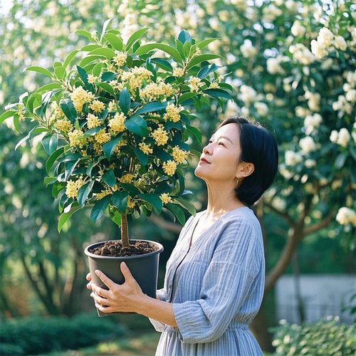 四季桂花浓香型盆栽好养树苗金桂耐寒室内外庭院地栽阳台绿植花卉