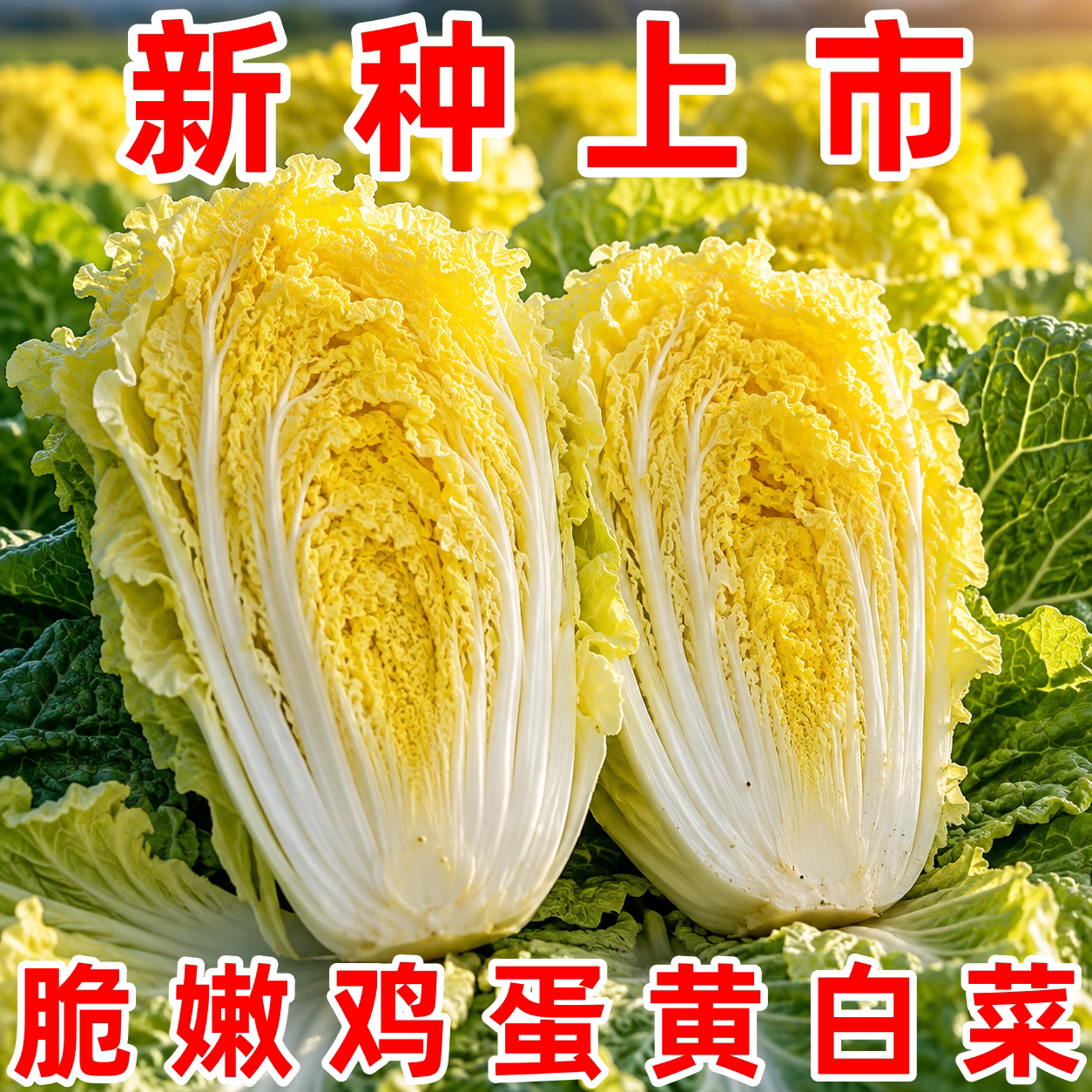 鸡蛋黄奶油大白菜种子四季播耐热