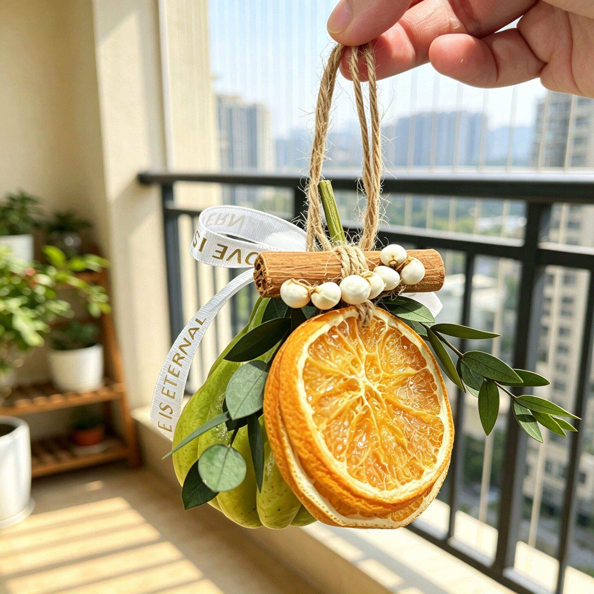端午艾草佛手柑车载香薰挂饰