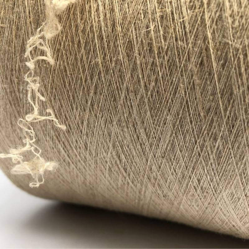 15s/1 亚麻棉混纺纱5545+40D氨纶包覆弹力纱 亚麻棉弹力纱线
