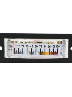 厂家供应槽形指针电压表BP-15 DC10V0-120主轴负载表 彩色刻度盘