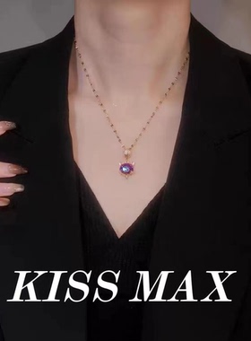 KISS MAX 精美爆款变色狐狸头项链小狐狸感温石项链2024年新款女
