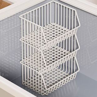 冰柜内部置物架分隔栏多层分区隔板收纳筐冷柜冷冻专用分隔分层篮