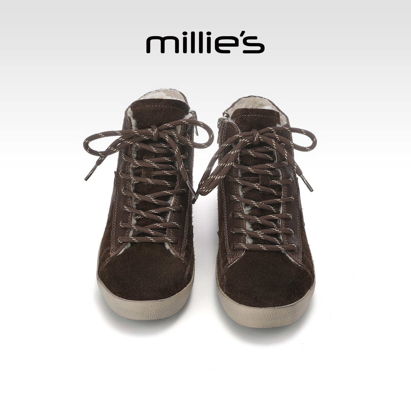 MILLIE'S/妙丽豹纹小脏鞋女