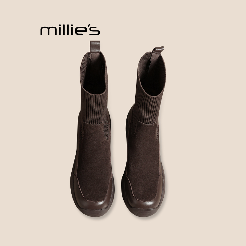 妙丽真皮复古瘦瘦靴巨好看