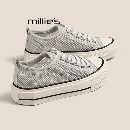 MILLIE'S/妙丽透气运动休闲板鞋