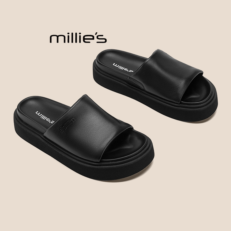 MILLIE'S/妙丽厚底一字拖鞋