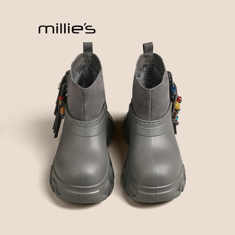 MILLIE'S新款厚底甜酷女靴巨好看