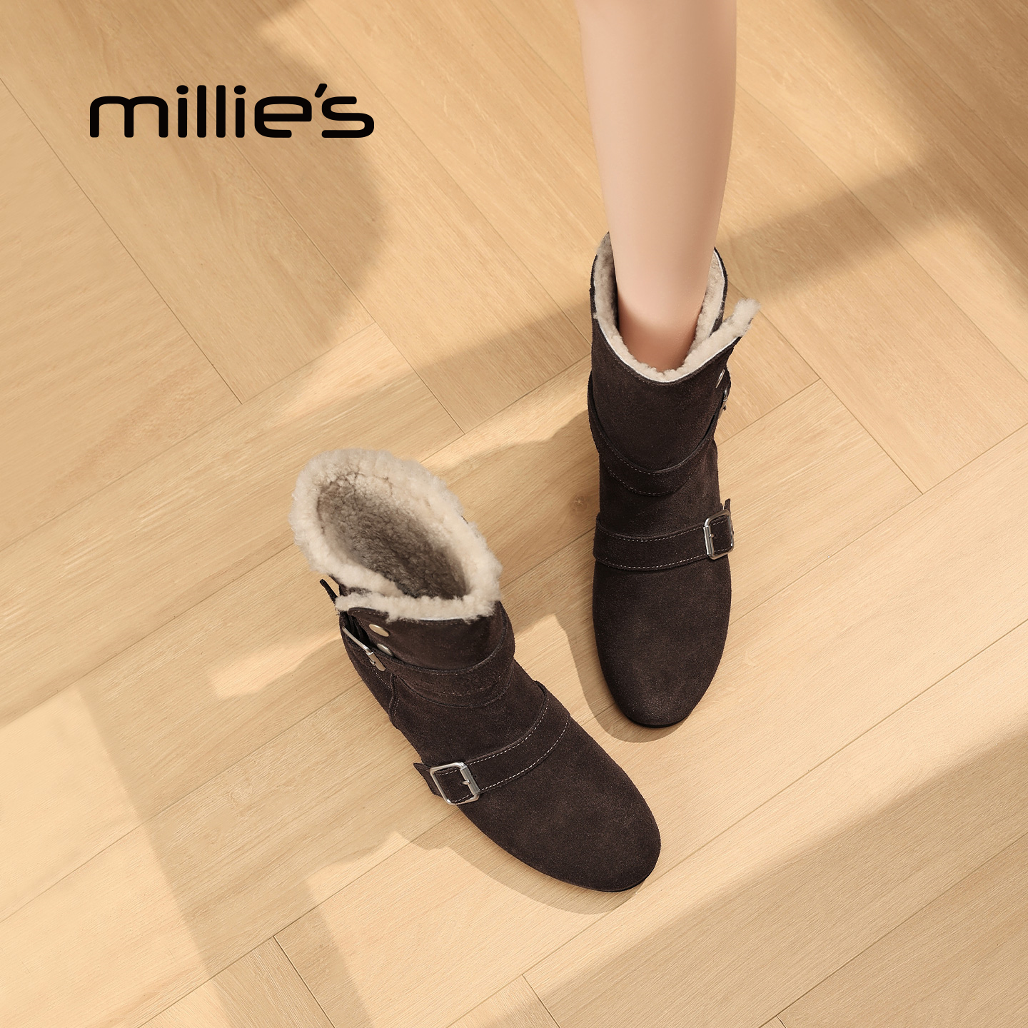 MILLIE'S/妙丽两穿短靴女冬季款