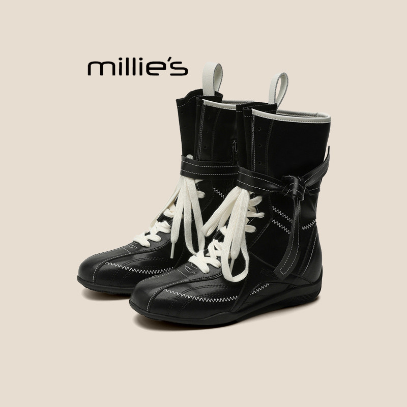 MILLIE'S/妙丽复古英伦风马丁靴