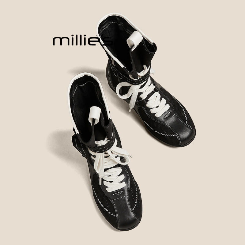 MILLIE'S/妙丽真皮德训鞋女婚鞋