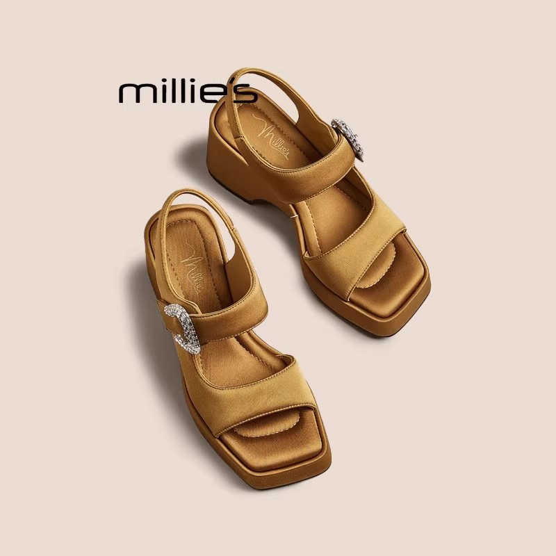 MILLIE'S/妙丽厚底增高凉鞋女